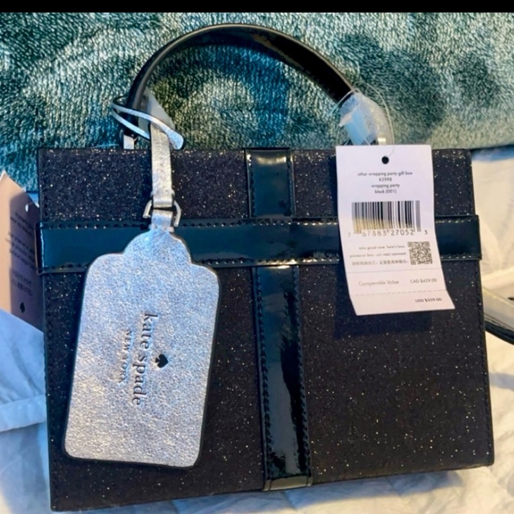 Kate Spade NWT wrapping party gift box crossbody bag NOVELTY - Picture 6 of 16